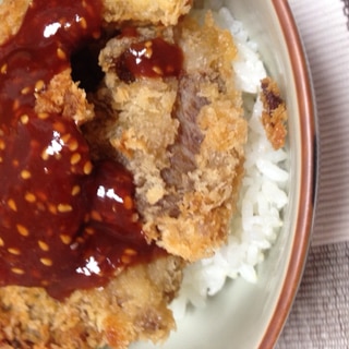 シンプル♪シンプル♪ソースカツ丼(*^^*)☆